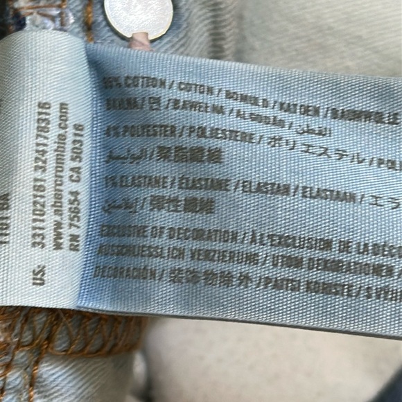 Hollister “Skinny Jean“ Men’s 5 Pocket Denim Whiskering Zipper Fly 30 X 32 - Picture 9 of 11